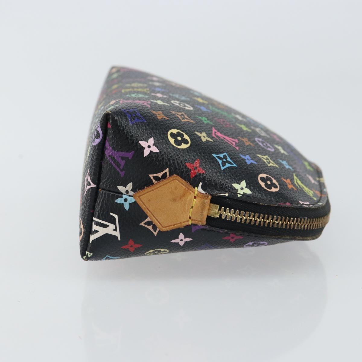 LOUIS VUITTON Monogram Multicolor Pochette Pouch Black M47355 LV Auth 162711