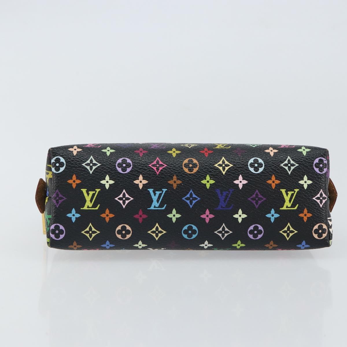 LOUIS VUITTON Monogram Multicolor Pochette Pouch Black M47355 LV Auth 162711