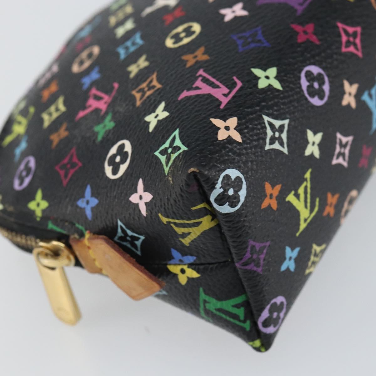 LOUIS VUITTON Monogram Multicolor Pochette Pouch Black M47355 LV Auth 162711