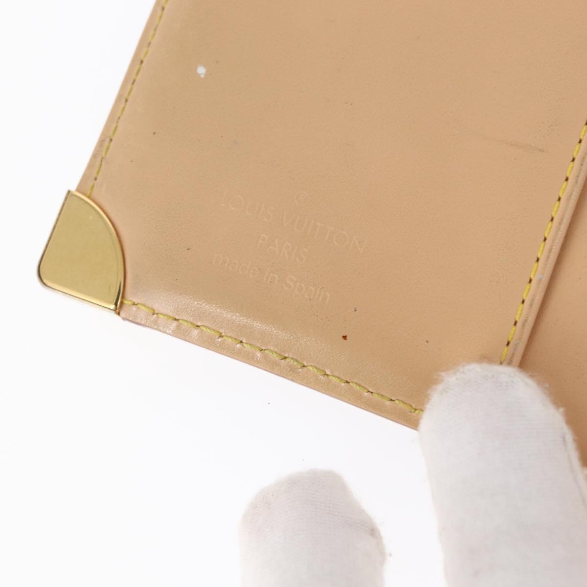 LOUIS VUITTON Multicolor Agenda PM Day Planner Cover Black R20895 LV Auth 162712