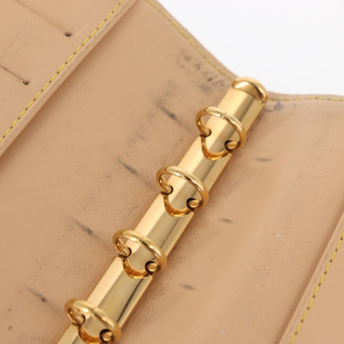 LOUIS VUITTON Multicolor Agenda PM Day Planner Cover Black R20895 LV Auth 162712