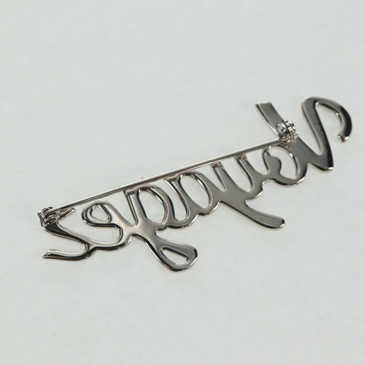 LOUIS VUITTON VolezVoguezVoyagez Brooch metal Silver M62507 LV Auth 162715M