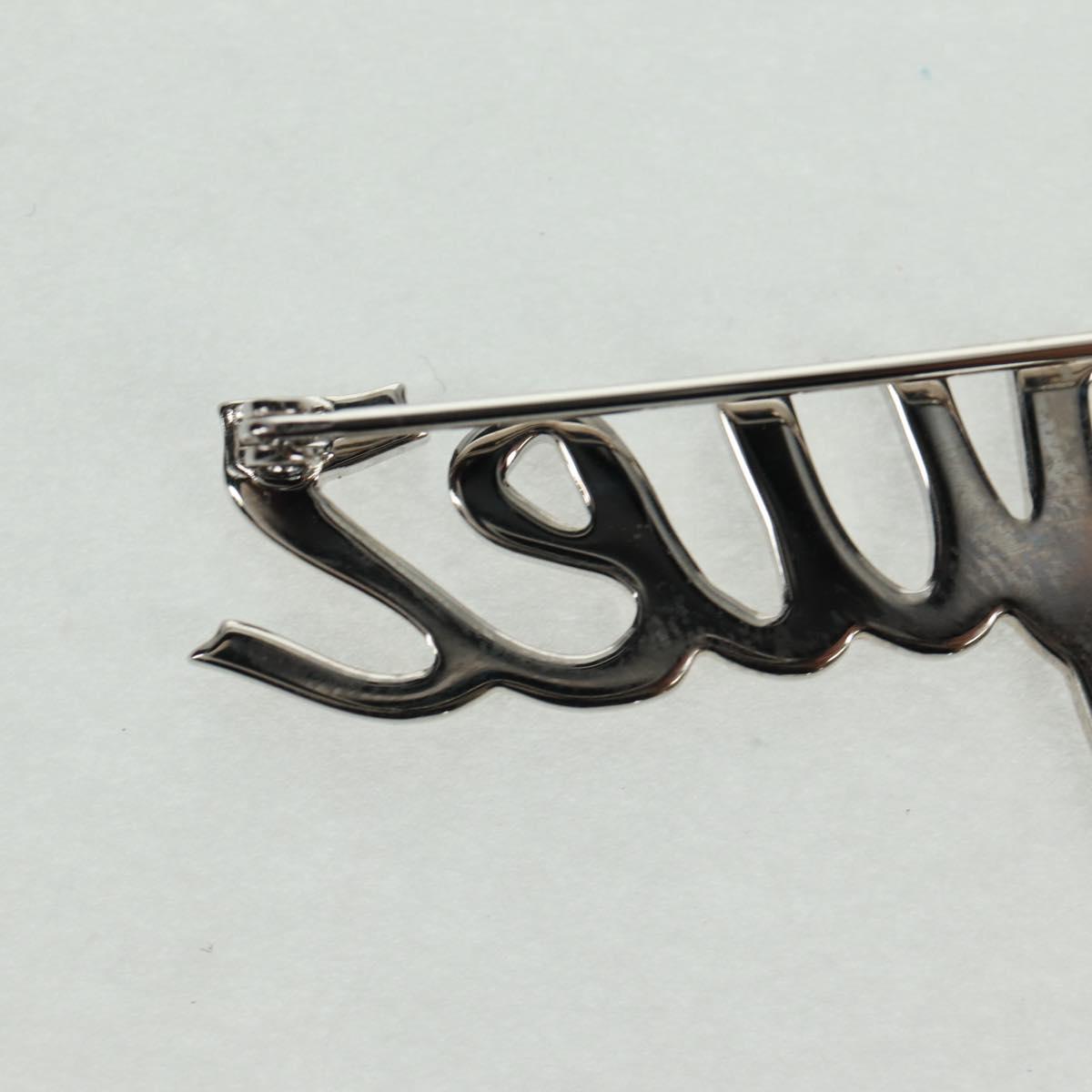 LOUIS VUITTON VolezVoguezVoyagez Brooch metal Silver M62507 LV Auth 162715M