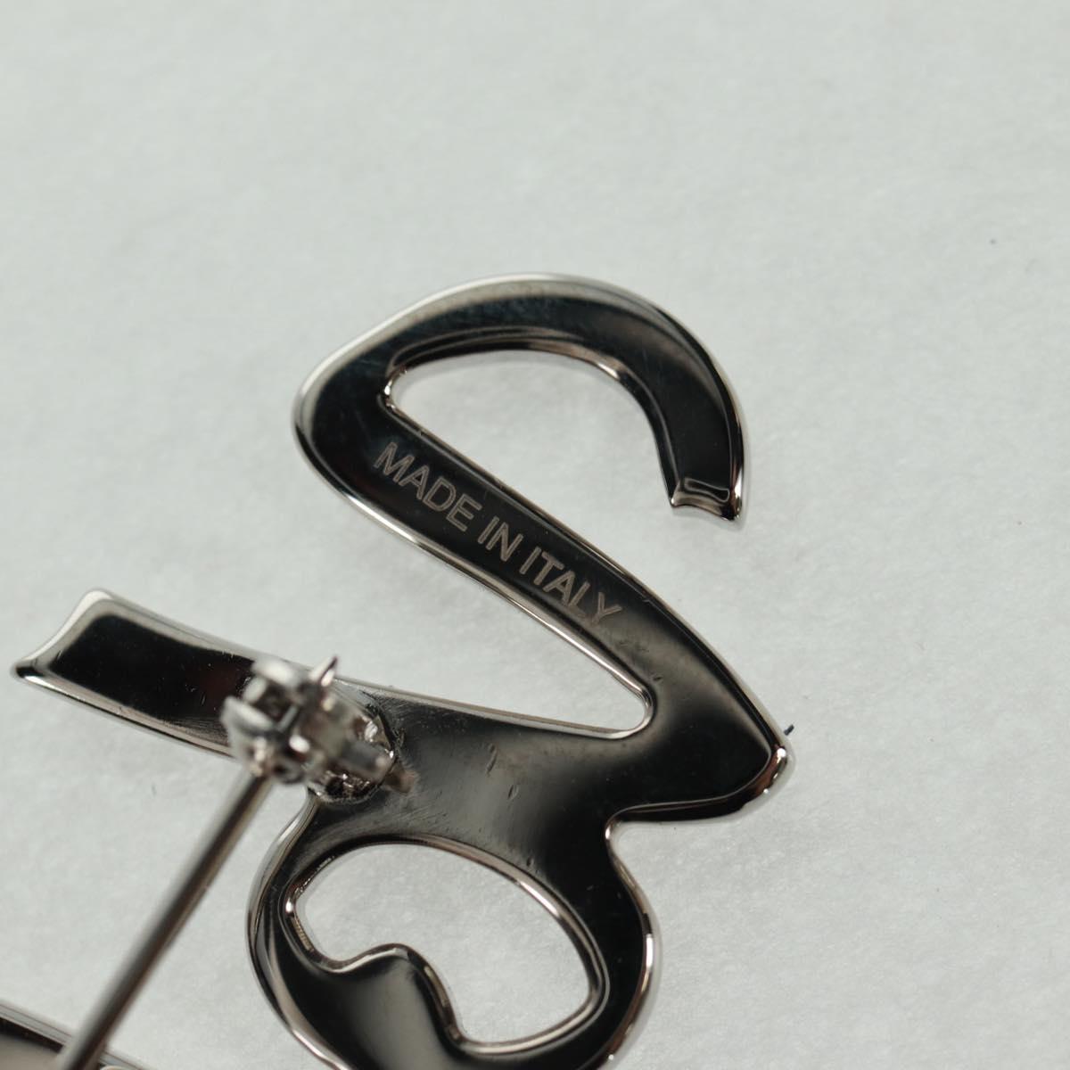 LOUIS VUITTON VolezVoguezVoyagez Brooch metal Silver M62507 LV Auth 162715M