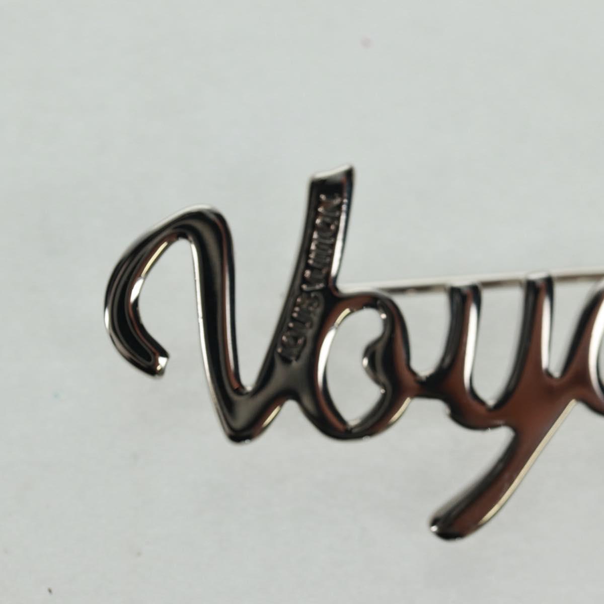 LOUIS VUITTON VolezVoguezVoyagez Brooch metal Silver M62507 LV Auth 162715M