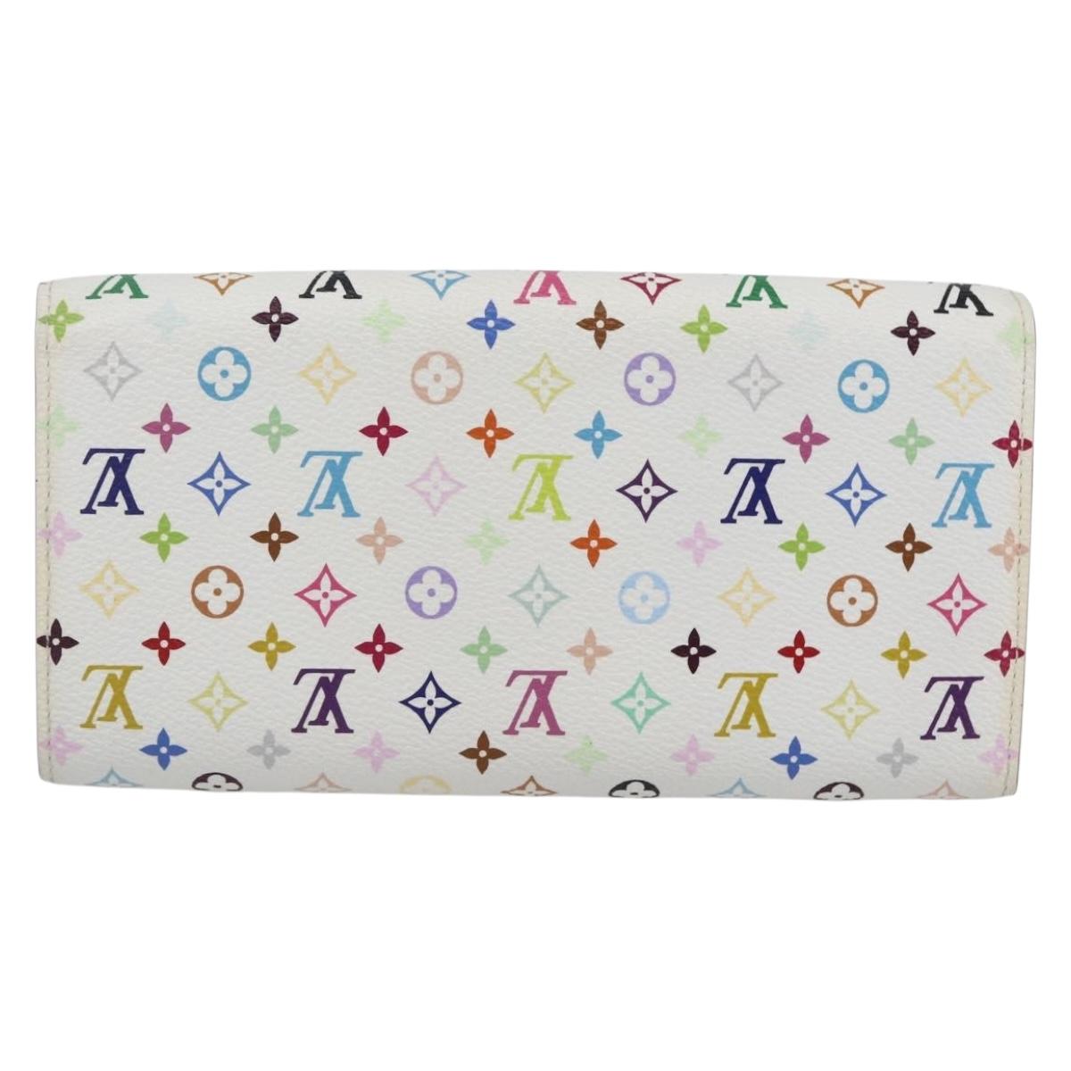 LOUIS VUITTON Monogram Multicolor Portefeuille Sarah Wallet M93745 Auth 162716V