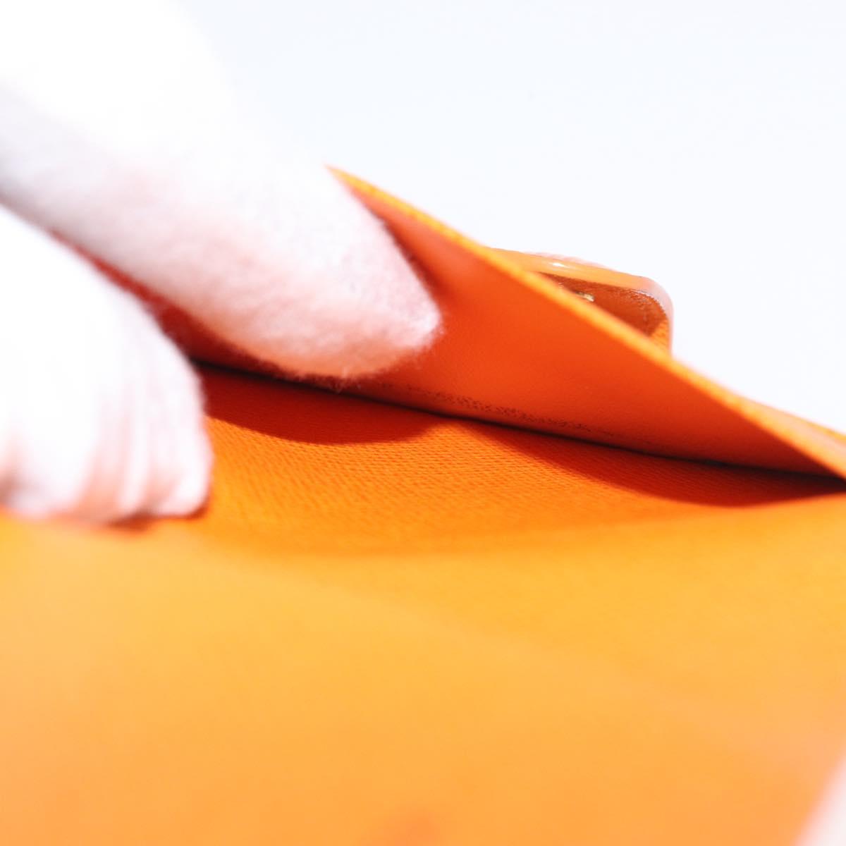 LOUIS VUITTON Epi Agenda Mini Day Planner Cover Mandarin R20007H LV Auth 162717