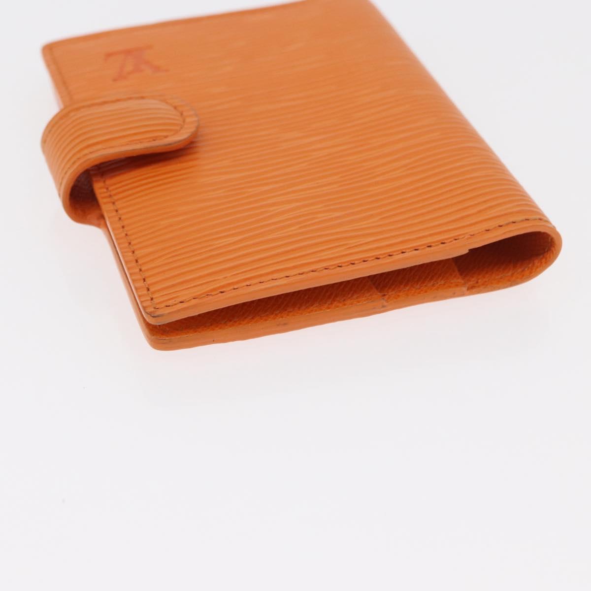 LOUIS VUITTON Epi Agenda Mini Day Planner Cover Mandarin R20007H LV Auth 162717