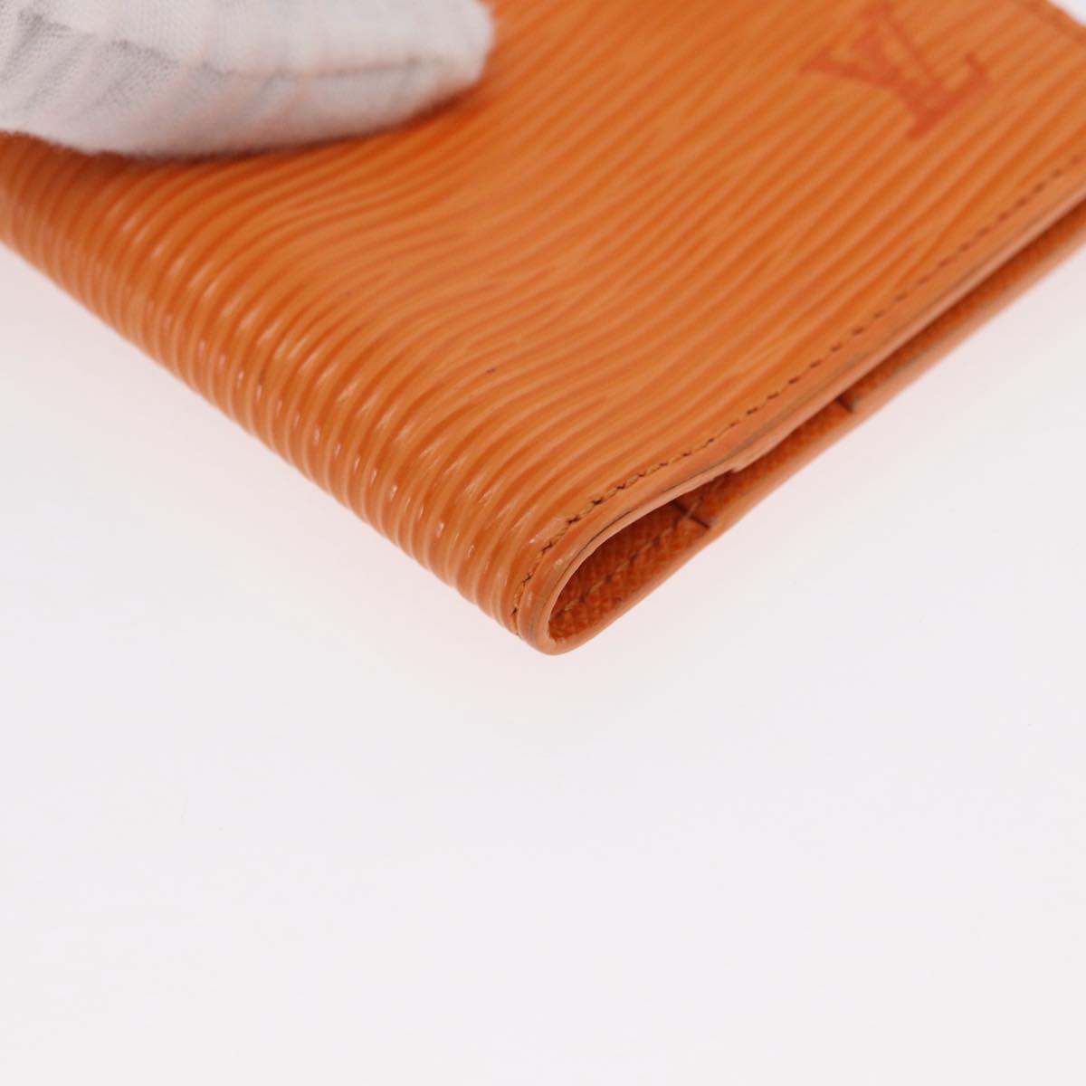 LOUIS VUITTON Epi Agenda Mini Day Planner Cover Mandarin R20007H LV Auth 162717