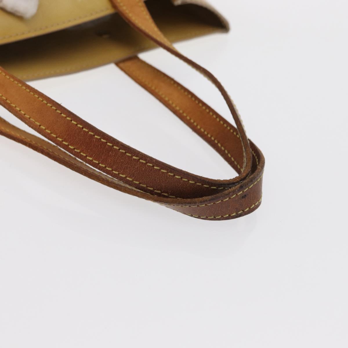 LOUIS VUITTON Monogram Vernis Reade MM Hand Bag Beige M91141 LV Auth 162727