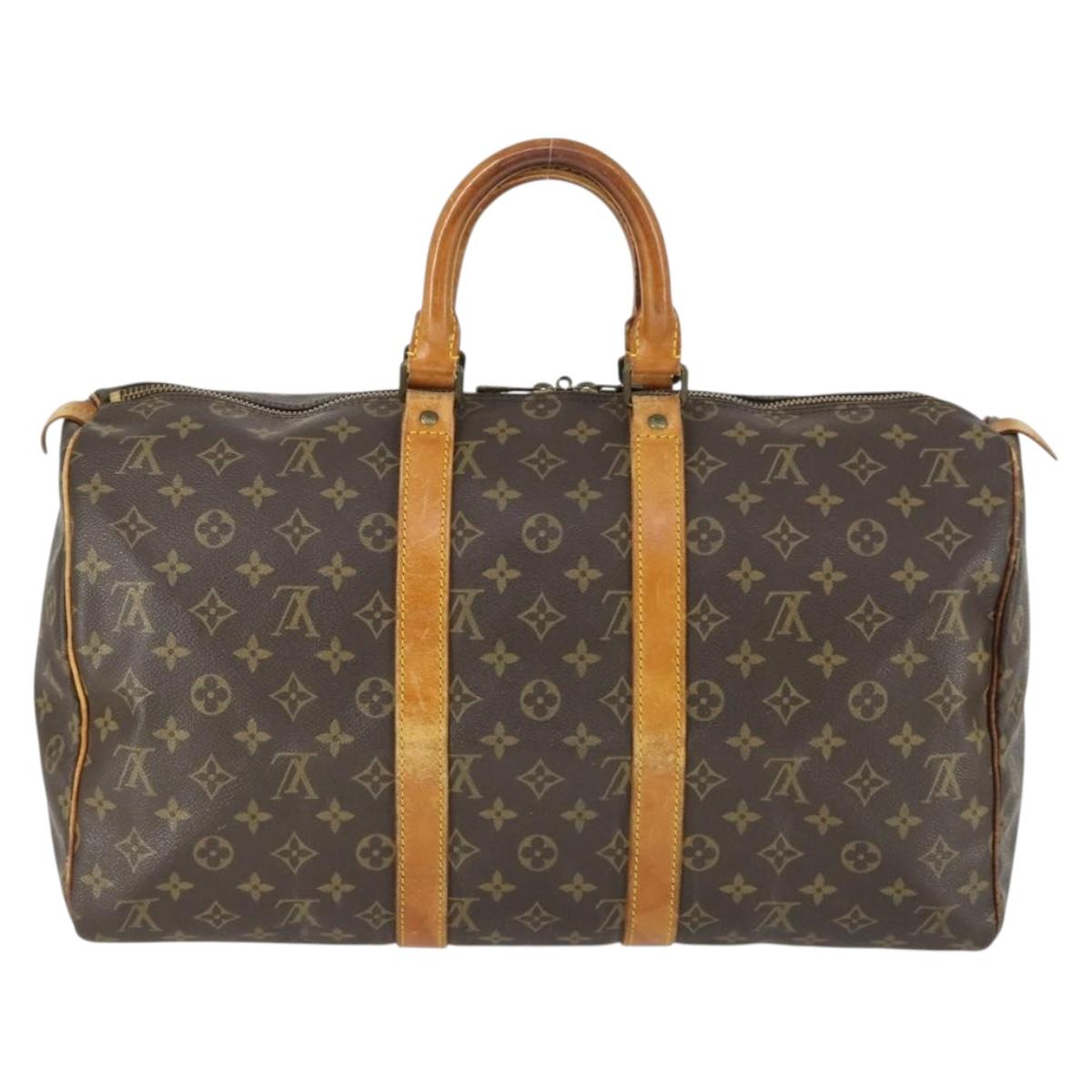LOUIS VUITTON Monogram Keepall 45 Boston Bag M41428 LV Auth 162730