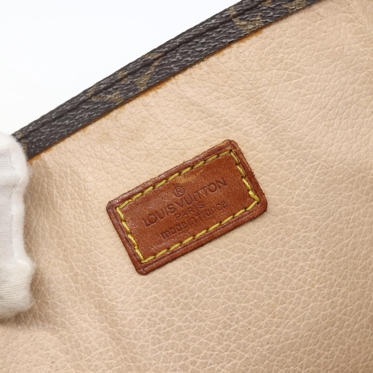 LOUIS VUITTON Monogram Sac Plat Hand Bag M51140 LV Auth 162736