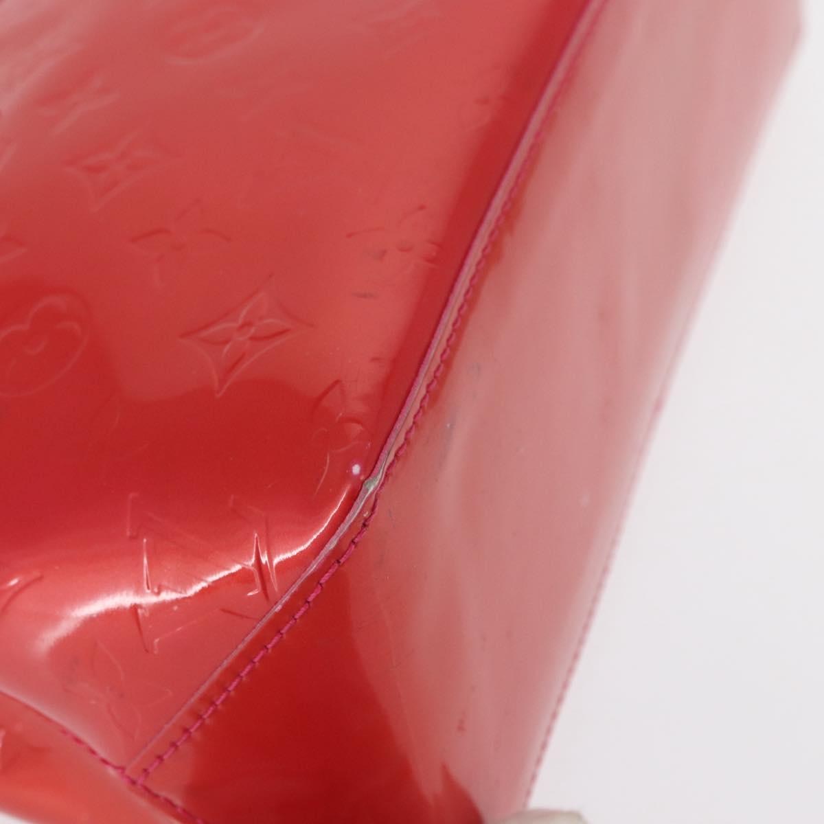 LOUIS VUITTON Vernis Wilshire Boulevard Bag Rose Pop M93643 LV Auth 162738