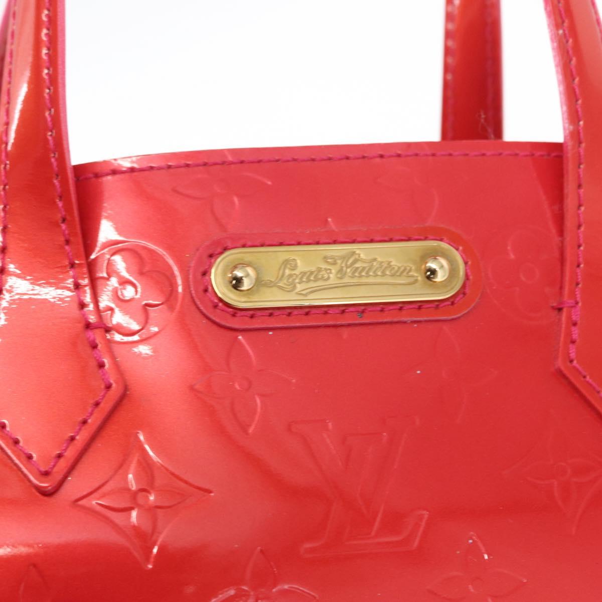 LOUIS VUITTON Vernis Wilshire Boulevard Bag Rose Pop M93643 LV Auth 162738