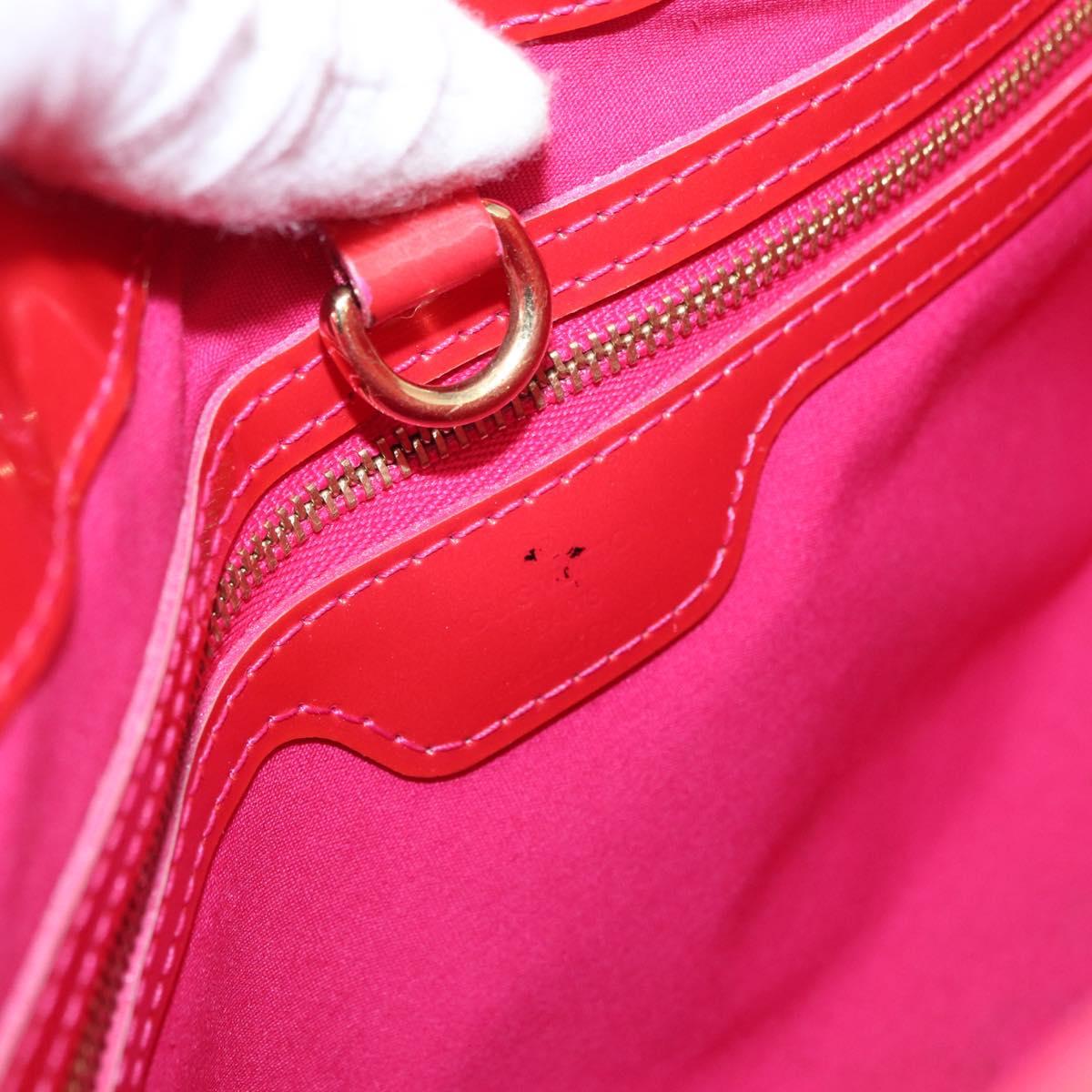 LOUIS VUITTON Vernis Wilshire Boulevard Bag Rose Pop M93643 LV Auth 162738