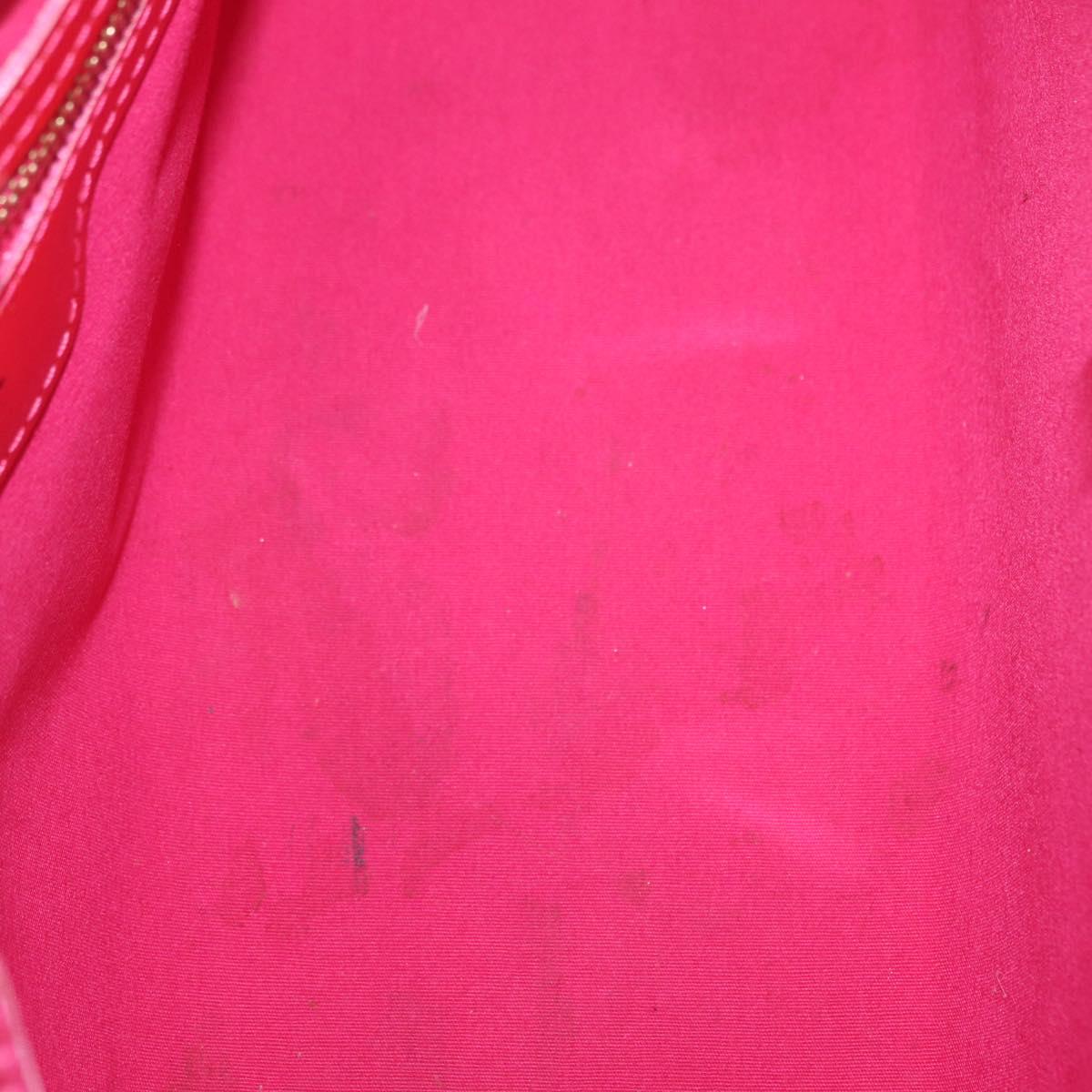LOUIS VUITTON Vernis Wilshire Boulevard Bag Rose Pop M93643 LV Auth 162738