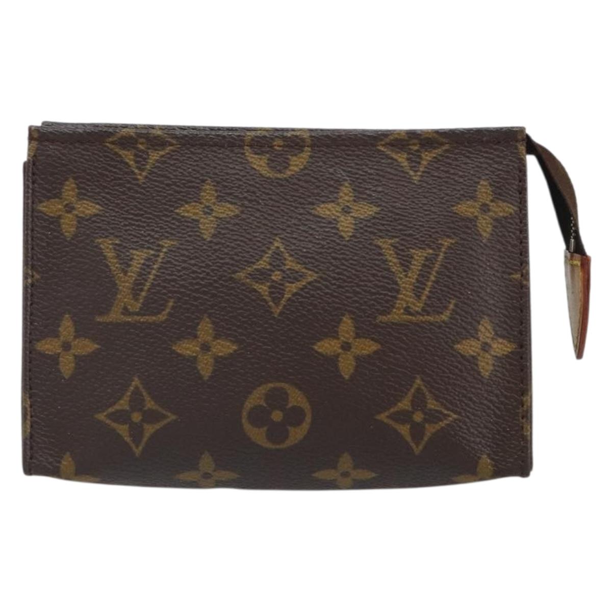 LOUIS VUITTON Monogram Poche Toilette 15 Pouch M47546 LV Auth 162741
