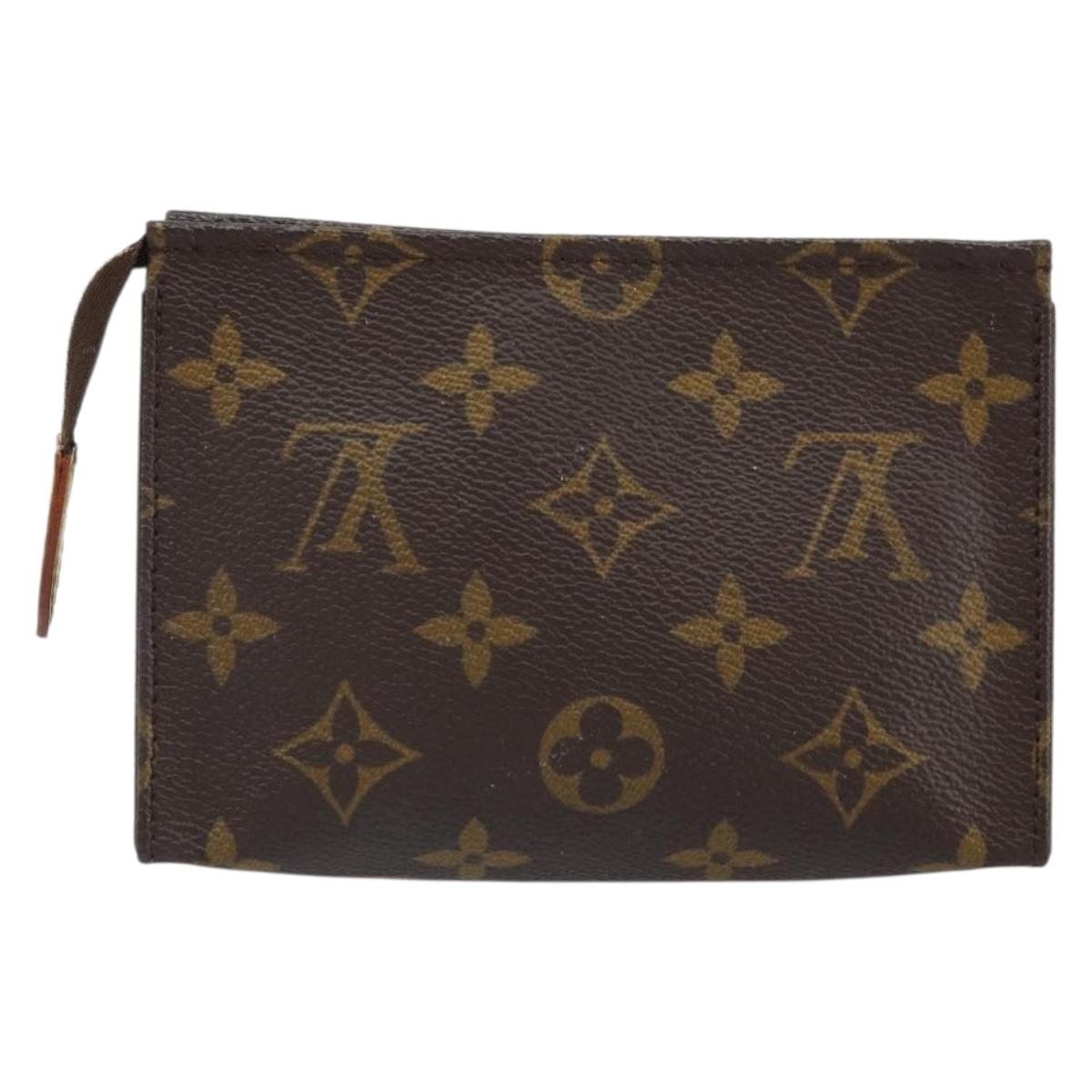 LOUIS VUITTON Monogram Poche Toilette 15 Pouch M47546 LV Auth 162741