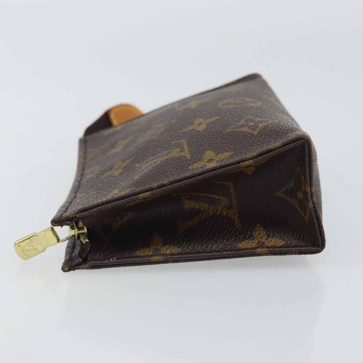 LOUIS VUITTON Monogram Poche Toilette 15 Pouch M47546 LV Auth 162741