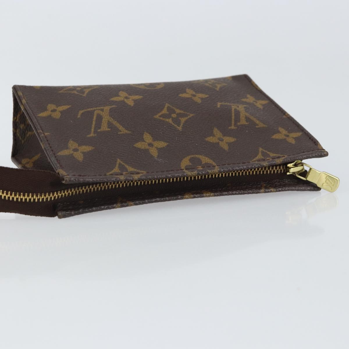 LOUIS VUITTON Monogram Poche Toilette 15 Pouch M47546 LV Auth 162741