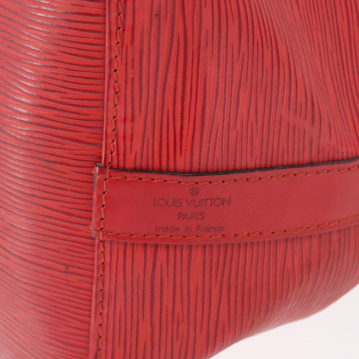 LOUIS VUITTON Epi Petit Noe Shoulder Bag Red M44107 LV Auth 162743