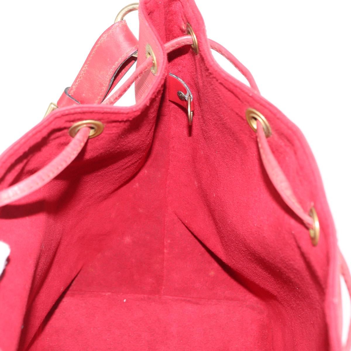 LOUIS VUITTON Epi Petit Noe Shoulder Bag Red M44107 LV Auth 162743