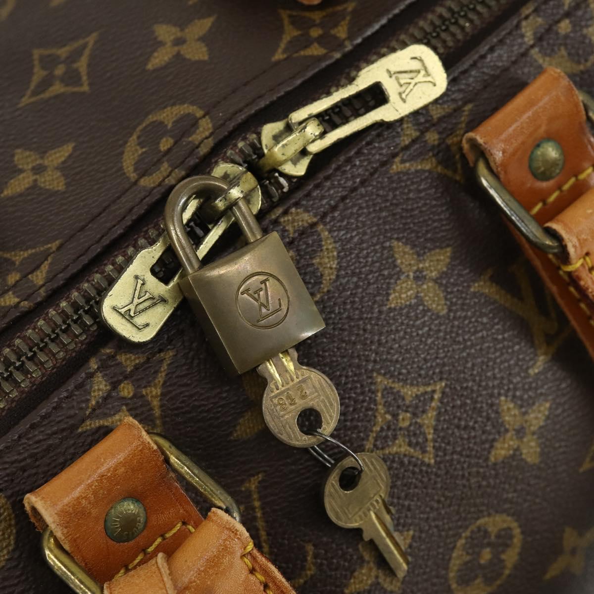 LOUIS VUITTON Monogram Keepall 50 Boston Bag M41426 LV Auth 162749