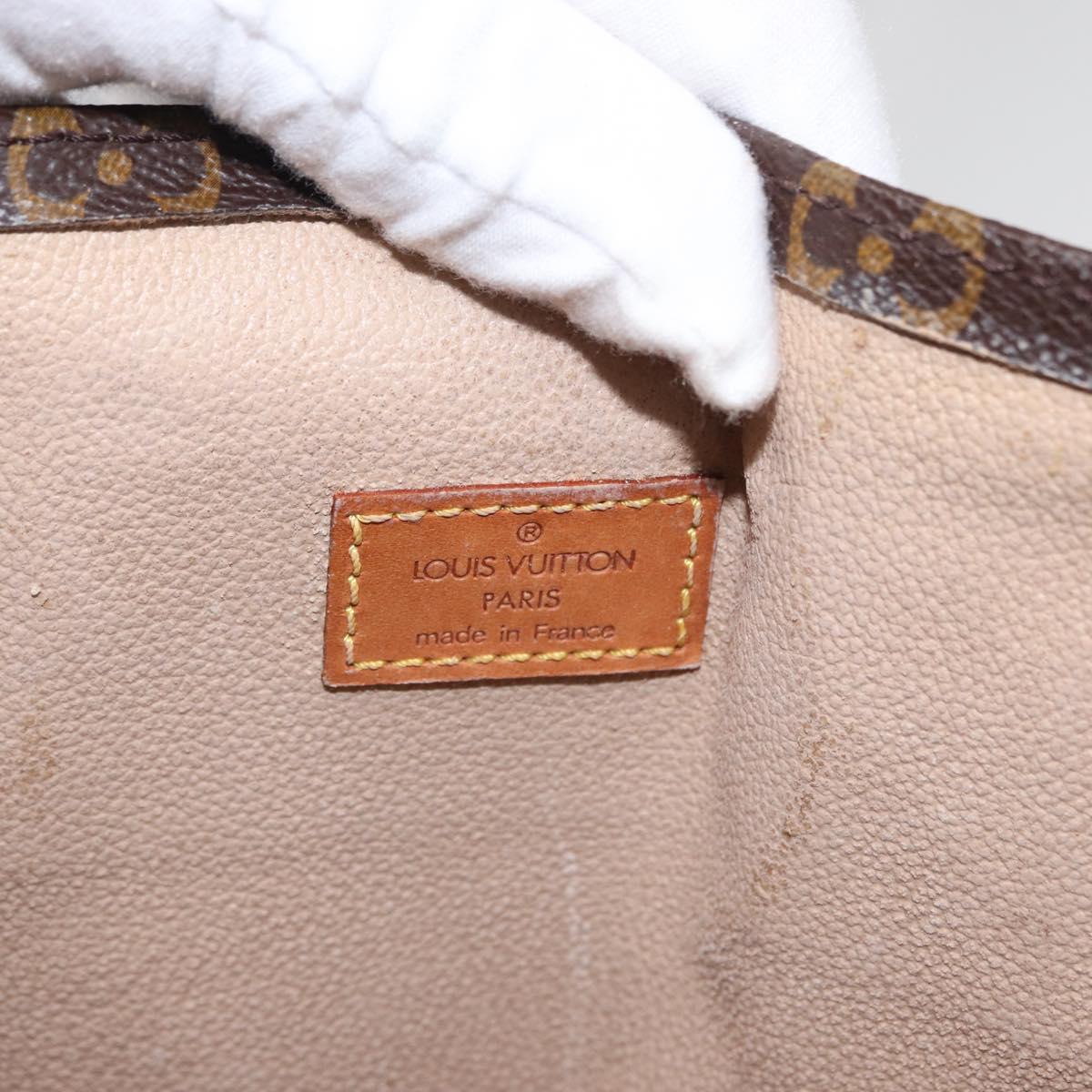 LOUIS VUITTON Monogram Sac Plat Hand Bag M51140 LV Auth 162756