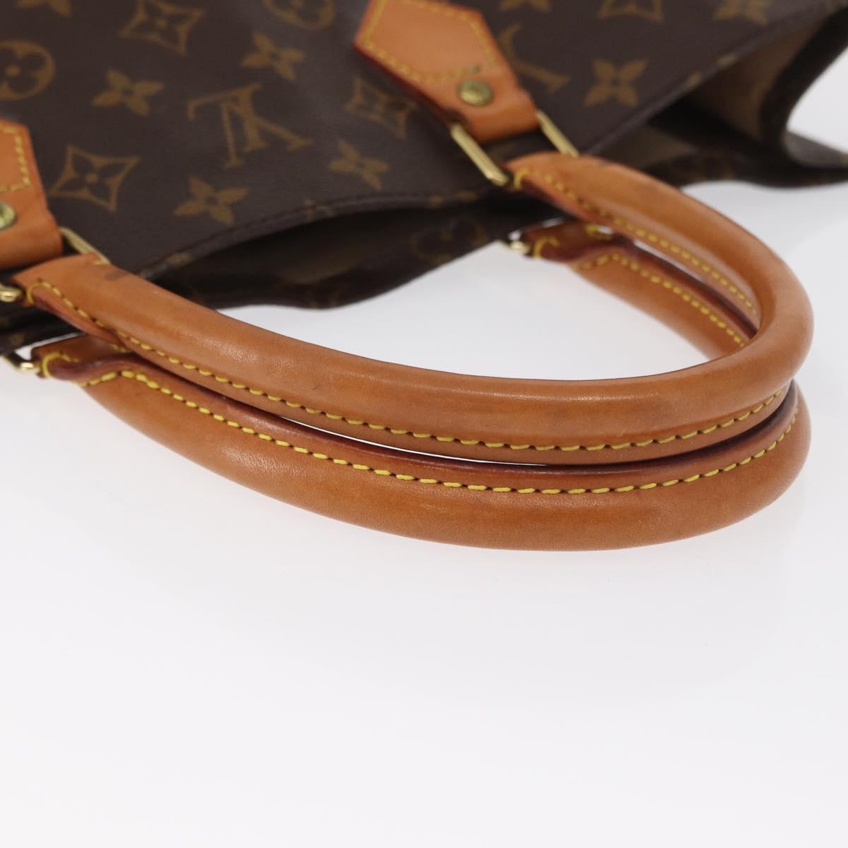 LOUIS VUITTON Monogram Sac Plat Hand Bag M51140 LV Auth 162756