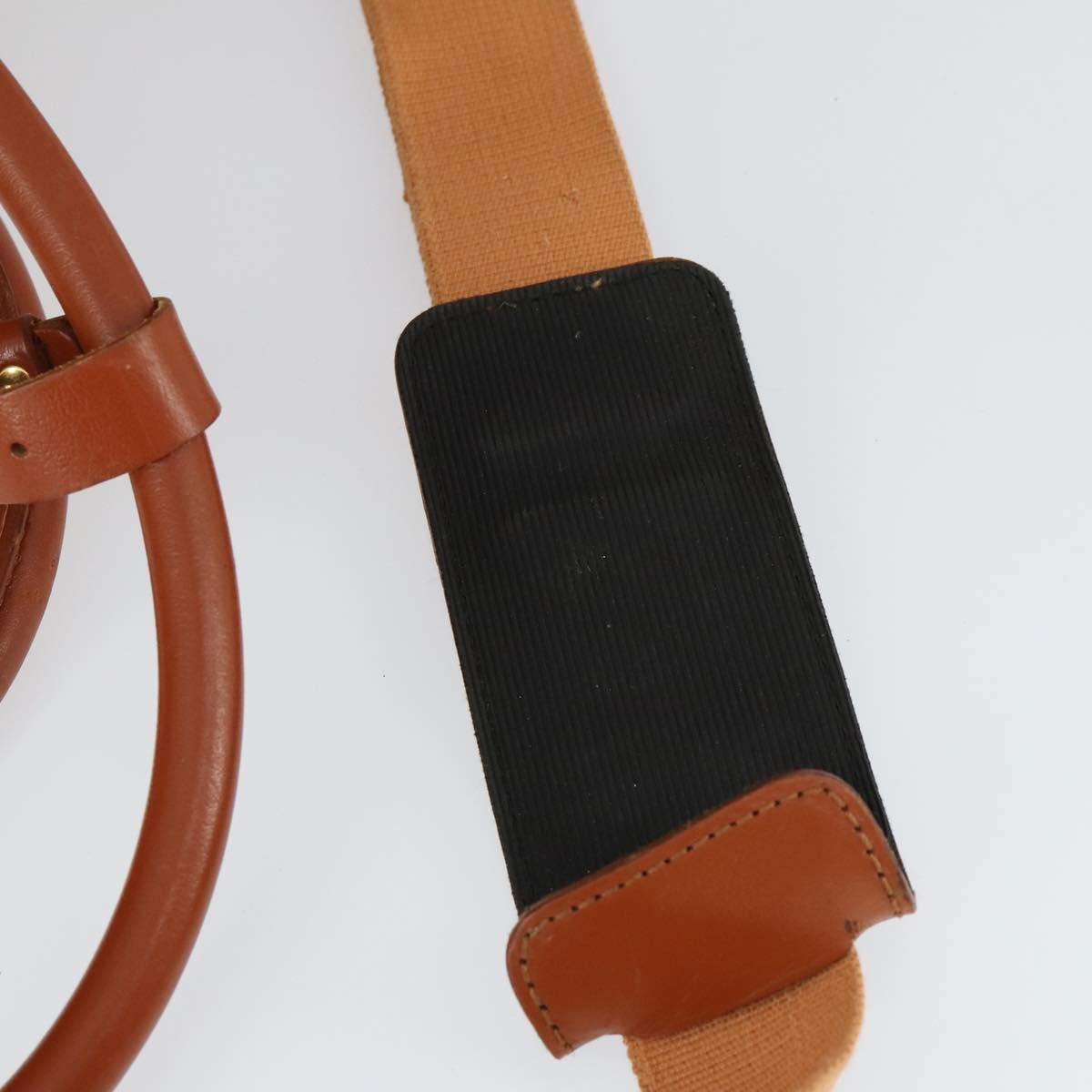 MCM Logogram Vicetos Boston Bag PVC 2way Brown Gold Auth 162772