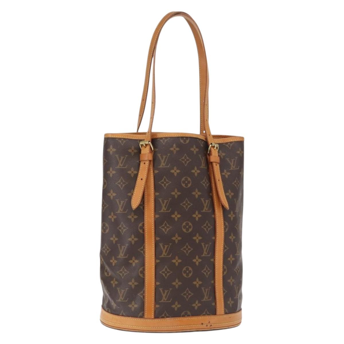 LOUIS VUITTON Monogram Bucket GM Shoulder Bag M42236 LV Auth 162785