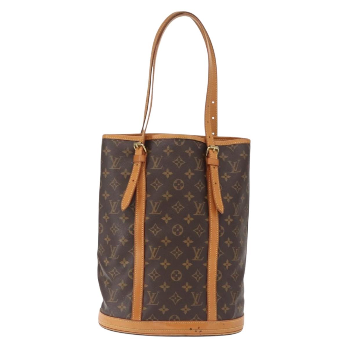 LOUIS VUITTON Monogram Bucket GM Shoulder Bag M42236 LV Auth 162785