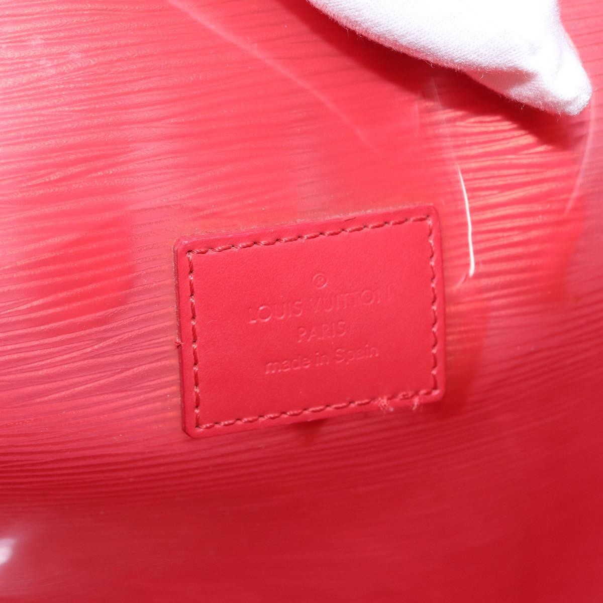 LOUIS VUITTON Epi Plage Lagoon Bay Tote Bag Red M92150 LV Auth 162793