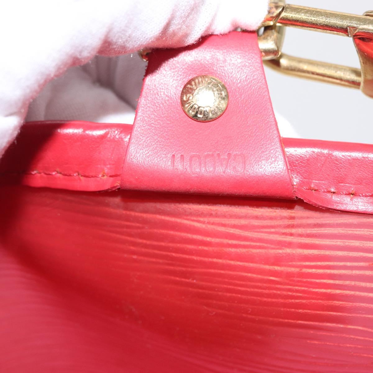 LOUIS VUITTON Epi Plage Lagoon Bay Tote Bag Red M92150 LV Auth 162793