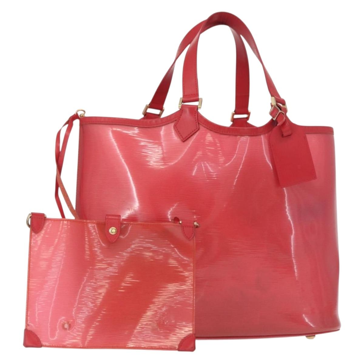 LOUIS VUITTON Epi Plage Lagoon Bay Tote Bag Red M92150 LV Auth 162793