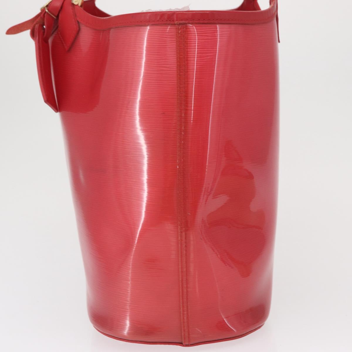 LOUIS VUITTON Epi Plage Lagoon Bay Tote Bag Red M92150 LV Auth 162793