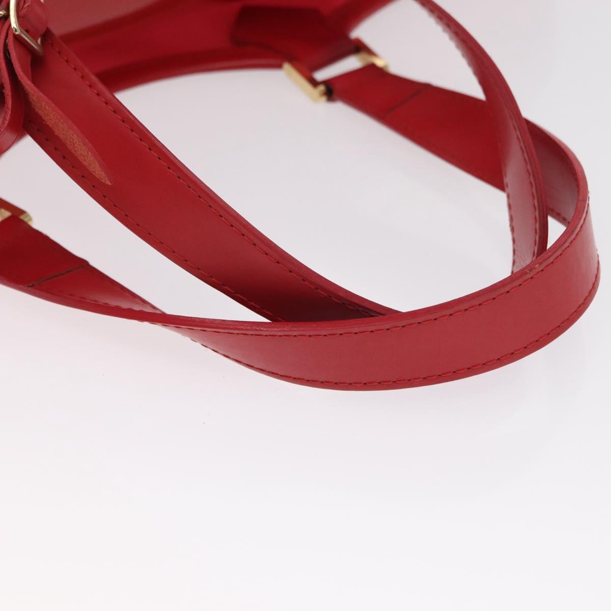 LOUIS VUITTON Epi Plage Lagoon Bay Tote Bag Red M92150 LV Auth 162793