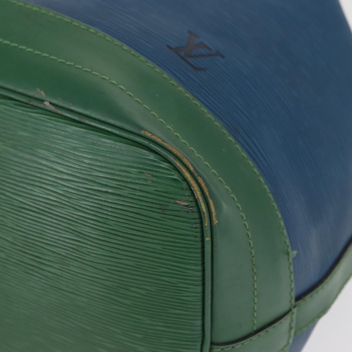 LOUIS VUITTON Epi Noe Shoulder Bag Bicolor Green Blue M44044 LV Auth 162796