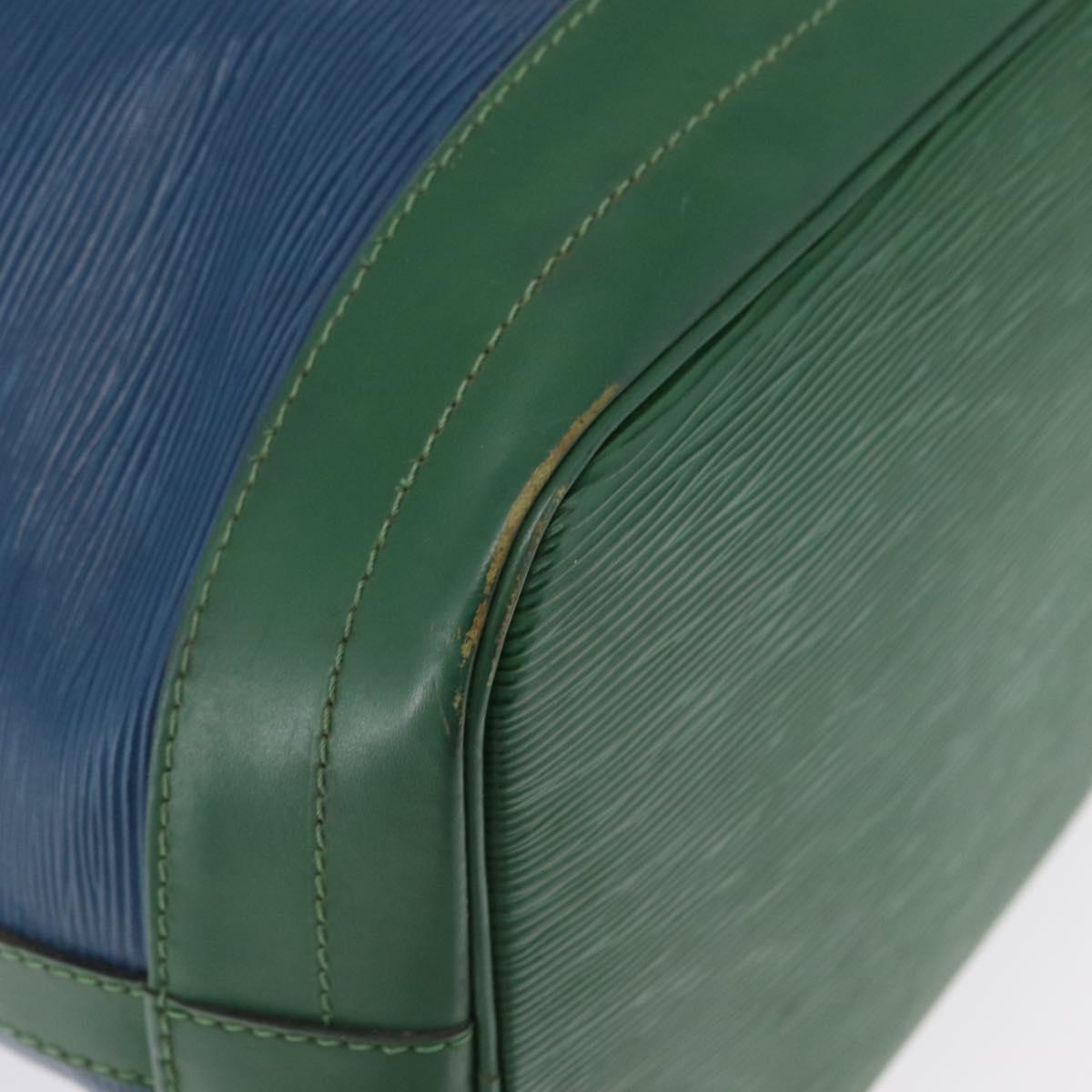 LOUIS VUITTON Epi Noe Shoulder Bag Bicolor Green Blue M44044 LV Auth 162796