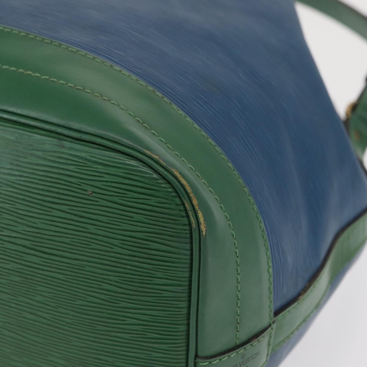 LOUIS VUITTON Epi Noe Shoulder Bag Bicolor Green Blue M44044 LV Auth 162796