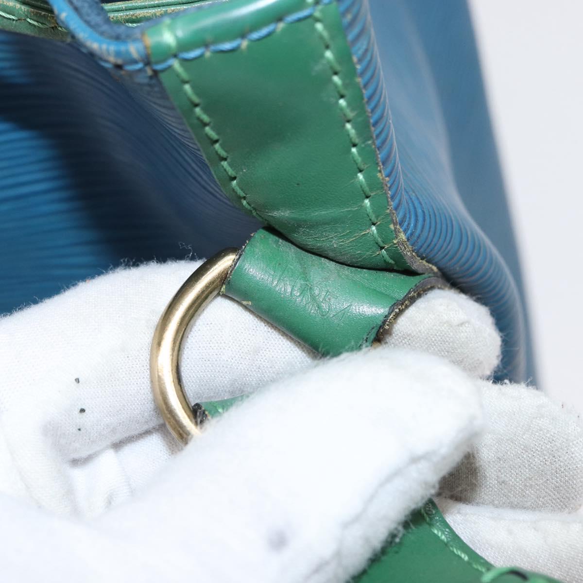 LOUIS VUITTON Epi Noe Shoulder Bag Bicolor Green Blue M44044 LV Auth 162796