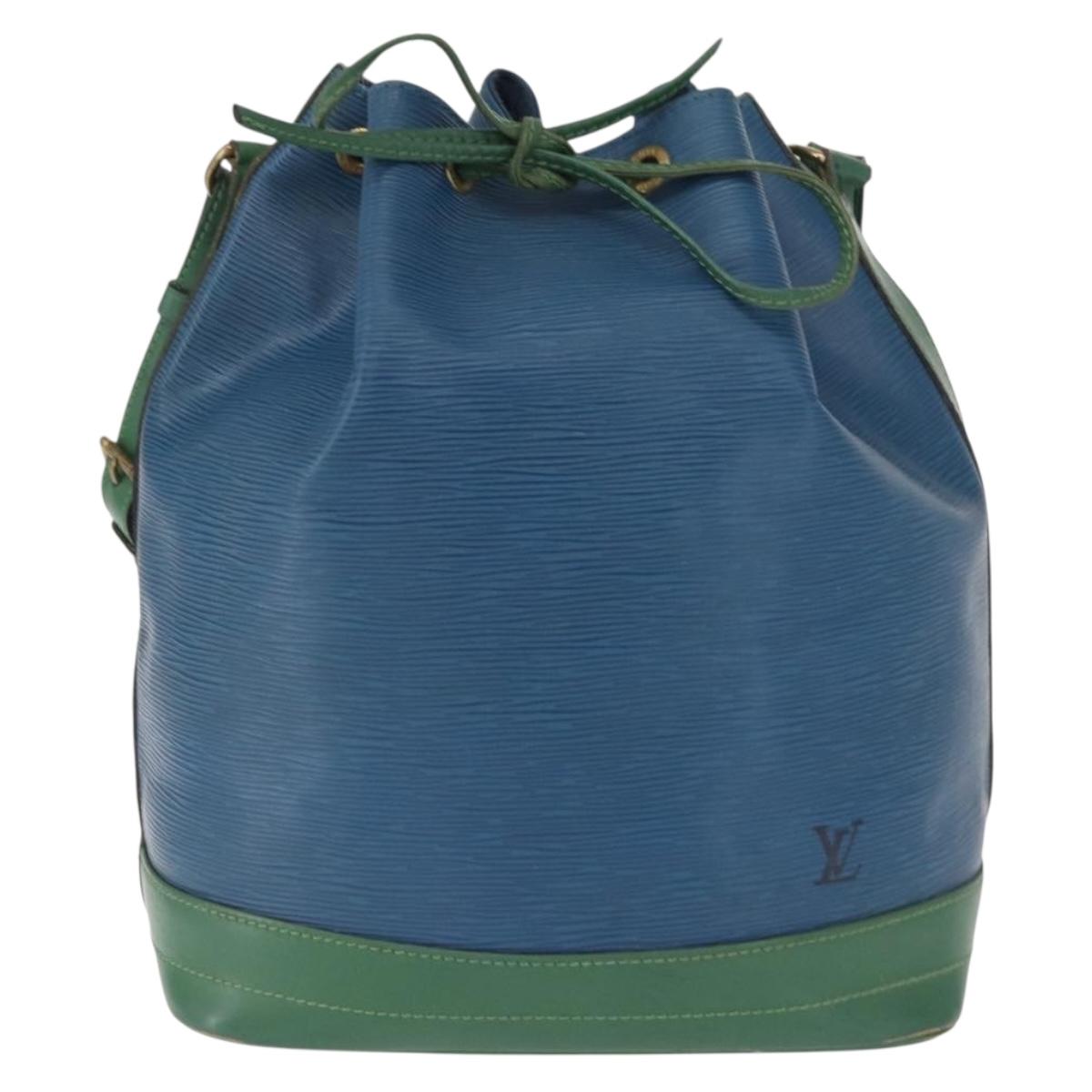 LOUIS VUITTON Epi Noe Shoulder Bag Bicolor Green Blue M44044 LV Auth 162796