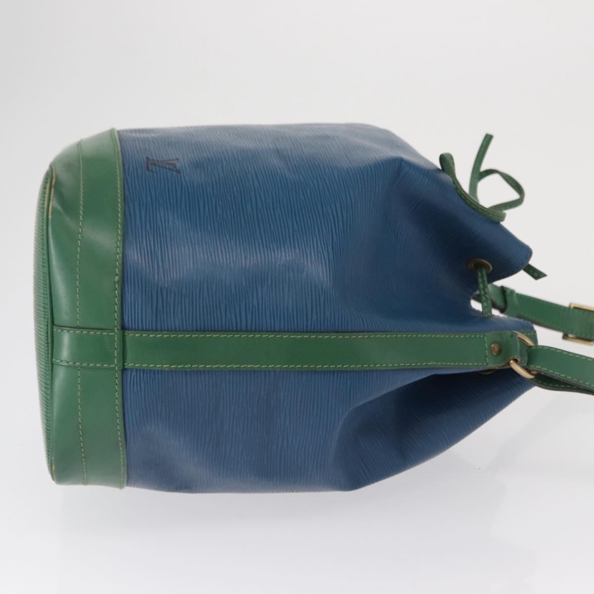 LOUIS VUITTON Epi Noe Shoulder Bag Bicolor Green Blue M44044 LV Auth 162796