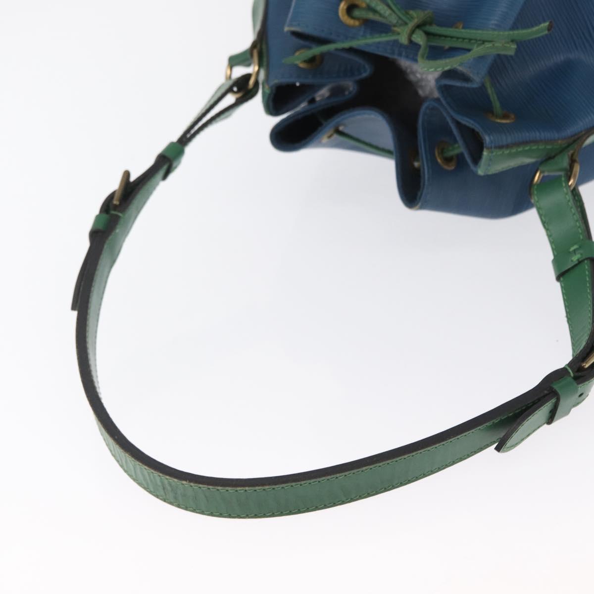 LOUIS VUITTON Epi Noe Shoulder Bag Bicolor Green Blue M44044 LV Auth 162796