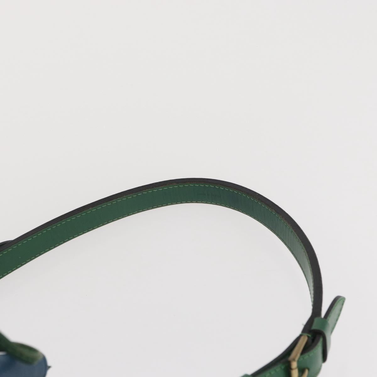 LOUIS VUITTON Epi Noe Shoulder Bag Bicolor Green Blue M44044 LV Auth 162796