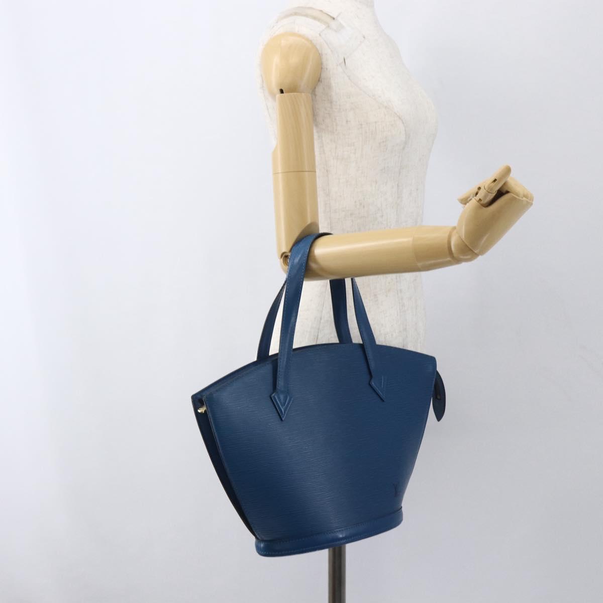 LOUIS VUITTON Epi Saint Jacques Shopping Shoulder Bag Blue M52275 LV Auth 162797