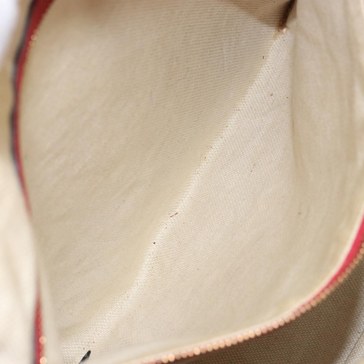 GUCCI Soho Shoulder Bag Leather 2way Red Gold 536194 Auth 162822