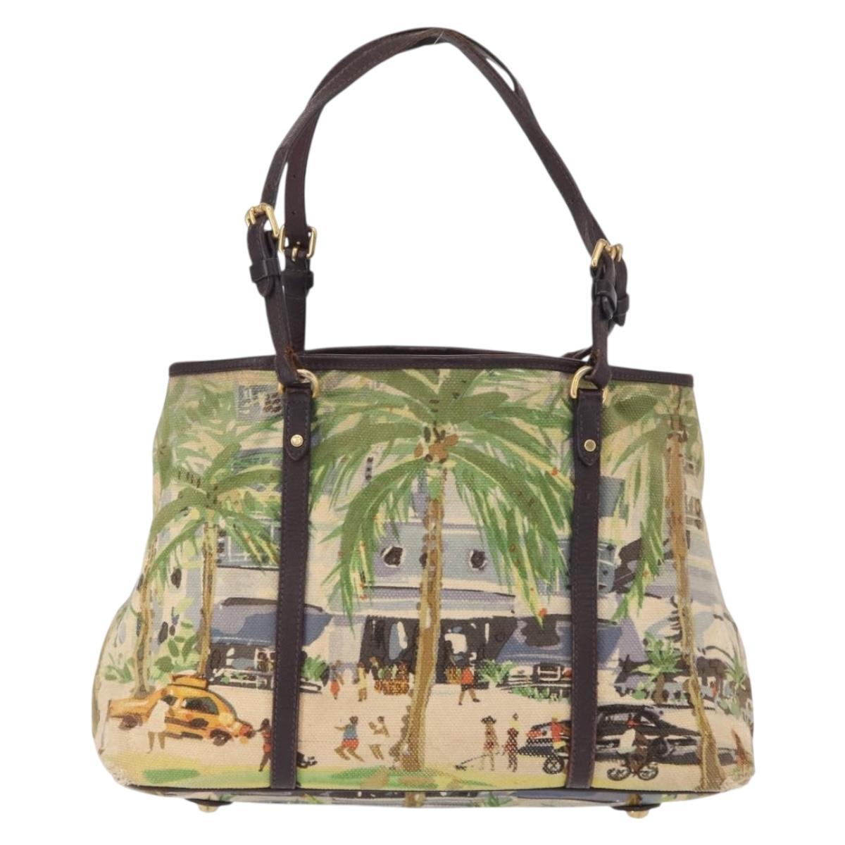 LOUIS VUITTON Eyeall Cabas PM Promenade Bag Canvas Purple M93771 LV Auth 162827