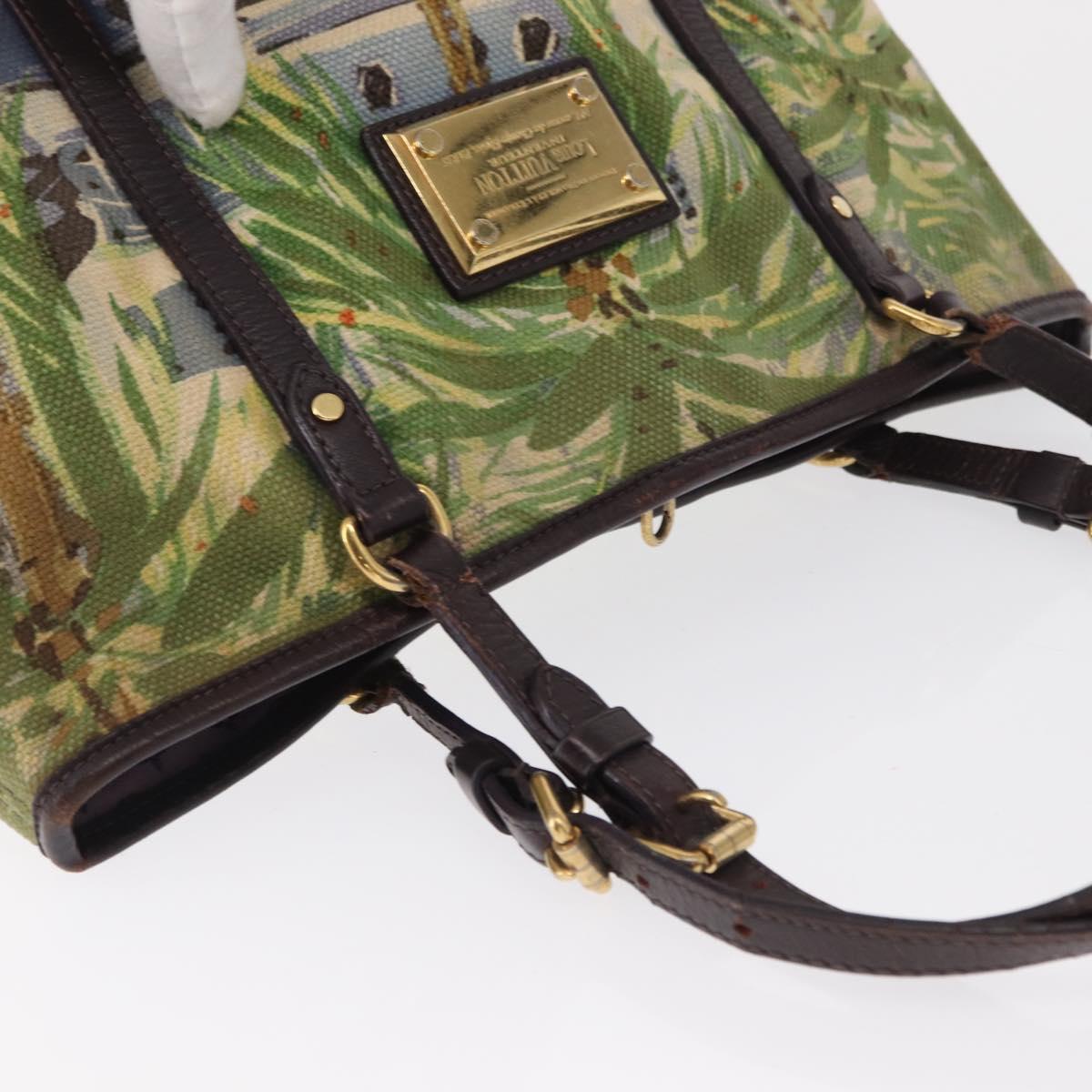 LOUIS VUITTON Eyeall Cabas PM Promenade Bag Canvas Purple M93771 LV Auth 162827