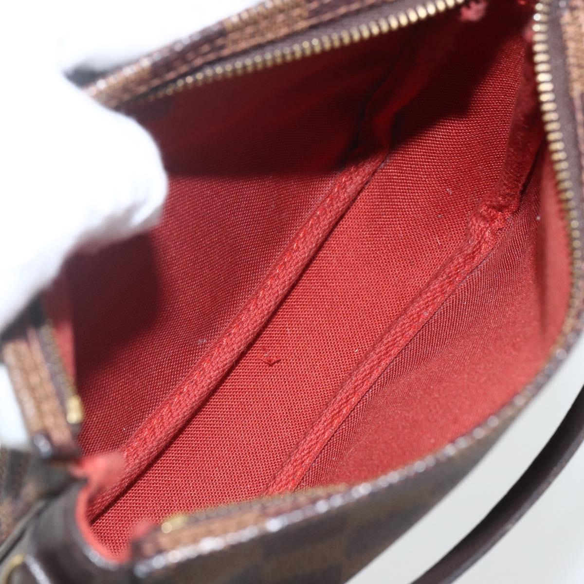 LOUIS VUITTON Damier Ebene Trousse Makeup Pouch N51982 LV Auth 162828A